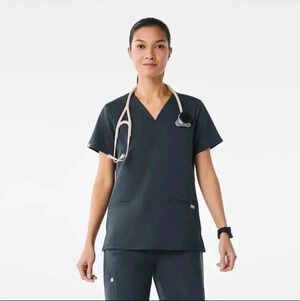 EUC Dark Harbor Figs Scrubs Set